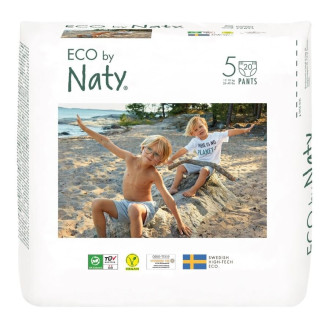Naťahovacie plienkové nohavičky ECO by Naty - Junior 12-18kg (20ks) Naťahovacie plienkové nohavičky ECO by Naty - Junior 12-18kg (20ks)