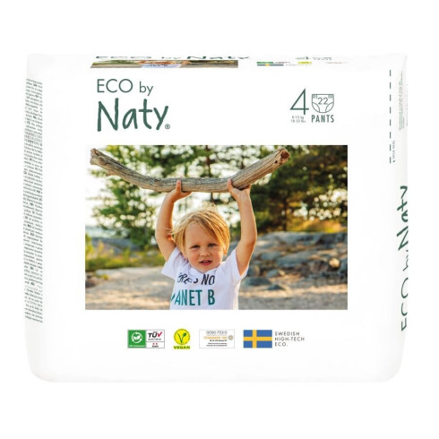 Naťahovacie plienkové nohavičky ECO by Naty - Maxi 8-15kg (22ks)