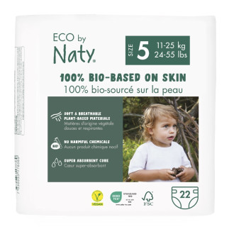 Plienky ECO by Naty - Junior 11-25kg (22ks) Plienky ECO by Naty - Junior 11-25kg (22ks)