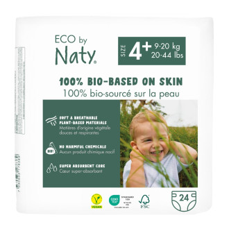 Plienky ECO by Naty - Maxi+ 9-20 kg (24ks) Plienky ECO by Naty - Maxi+ 9-20 kg (24ks)