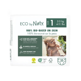 Plienky ECO by Naty - Newborn 2-5kg (25ks) Plienky ECO by Naty - Newborn 2-5kg (25ks)