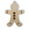 Holzornament - Mr. Gingerbread 9 x 7cm, 10Stk.