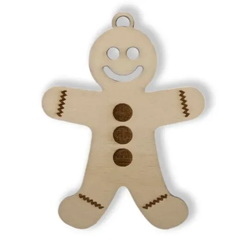 Holzornament - Mr. Gingerbread 9 x 7cm