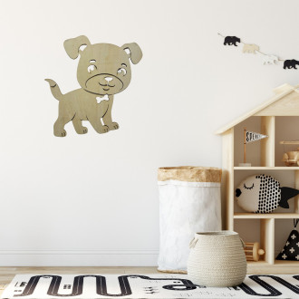 Holztier an der Wand - Hund