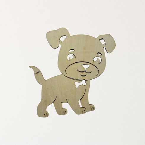 Holztier an der Wand - Hund