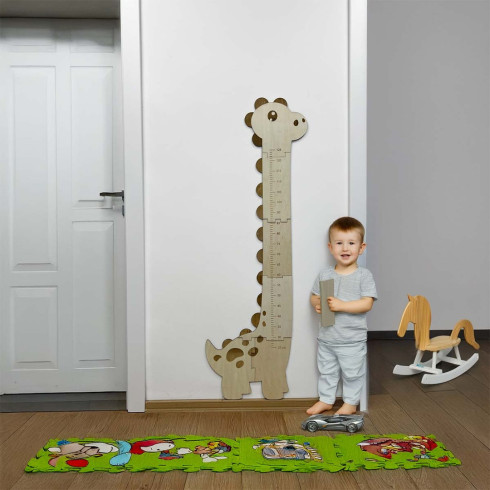 Holzmaßband für die Wand - Dino 125cm