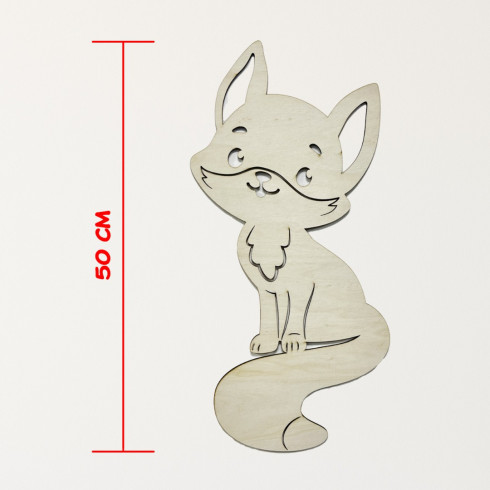 Drevené zvieratko na stenu - Líška