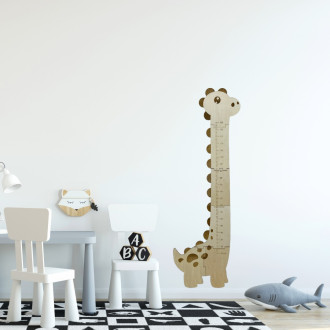 Drevený meter na stenu - Dino 125cm Drevený meter na stenu - Dino 125cm