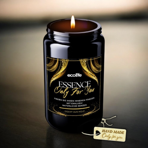 Sama Sebou 90g, ručne odlievaná sójová sviečka v Biofotonickom skle 