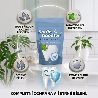 SmileBOOSTER Přírodní prášek na čištění zubů (30g REFILL)