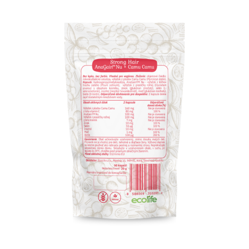 Strong  Hair AnaGain + Camu Camu 50ks, pro růst a silné vlasy