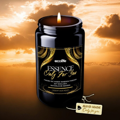 Živá Žiara 90g, ručne odlievaná sójová sviečka v Biofotonickom skle 