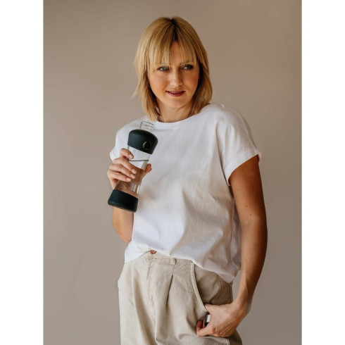 Sklenená Fľaša Active - Black 550ml