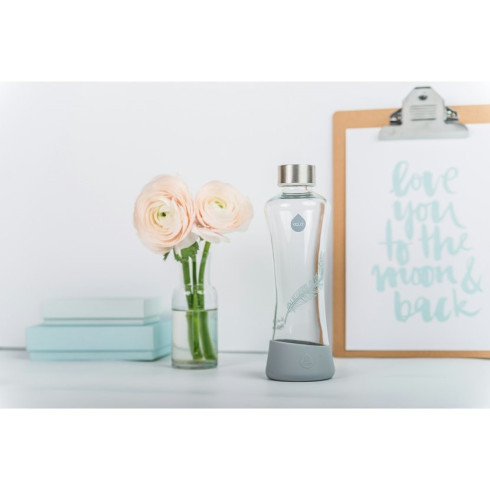 Sklenená Fľaša EQUA Squeeze Feather, 550ml