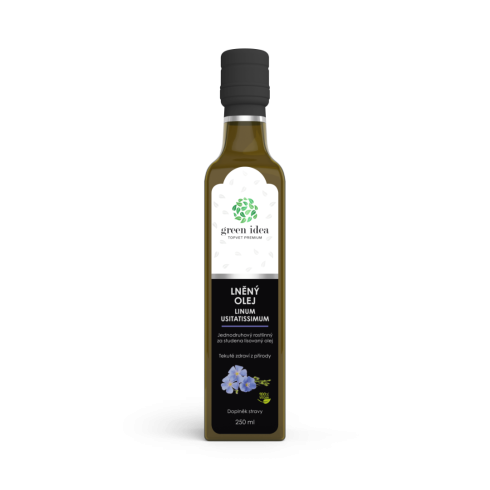 Ľanový olej - za studena lisovaný, 250ml