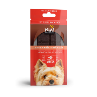 Niki snack - Srst a kůže, 60g Niki snack - Srst a kůže, 60g