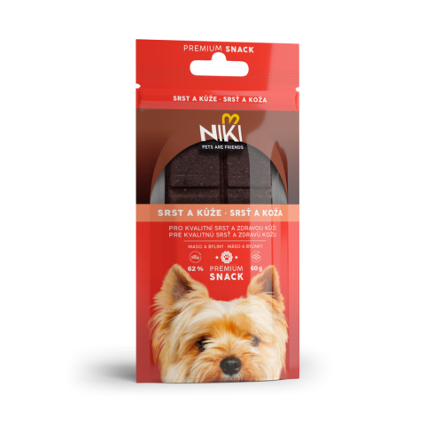 Niki snack - Srst a kůže, 60g