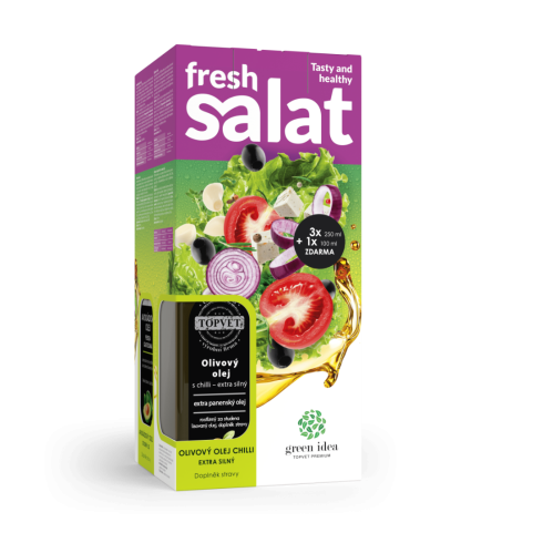 Sada 100% rostlinných olejů - Fresh salat, 3x250ml + 1x100ml