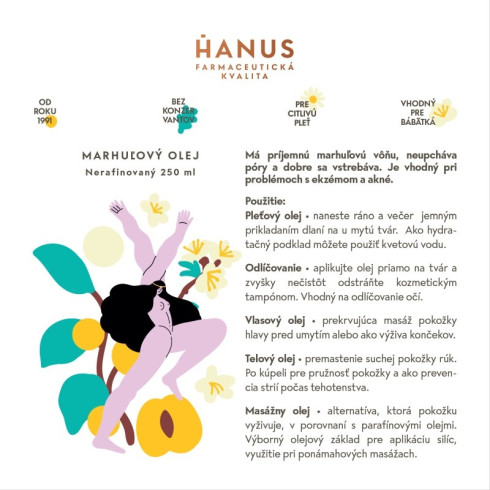 Meruňkový olej 250ml