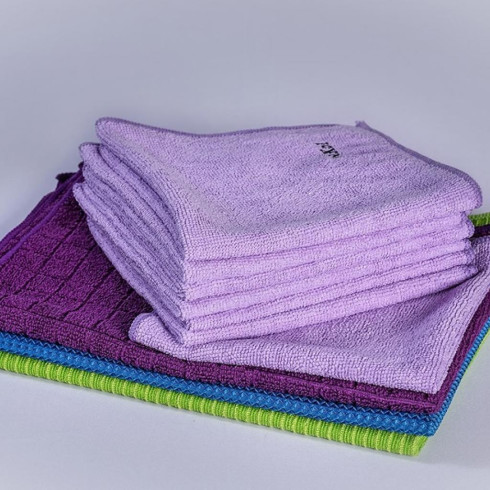 Univerzální utěrka - Lila, z mikrovlákna 35x33cm