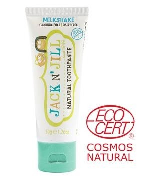 Detská prírodná nechtíková zubná pasta Milkshake - Koktail 50g