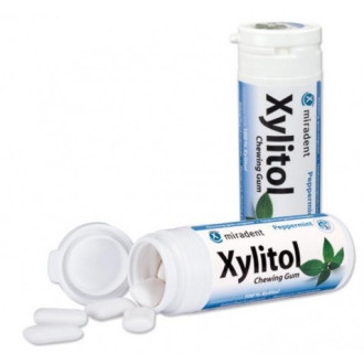 Miradent Xylitol - Žuvačka Peppermint, 30ks