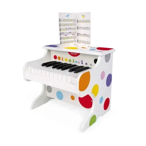 Janod Kinder-E-Piano aus Holz Confetti