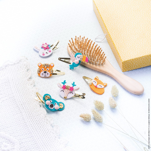 Janod Atelier Sada Výroba šperkov - Sponky do vlasov 6ks od 6 rokov