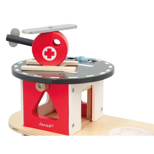 Janod Drevená požiarna stanica - Bolid 