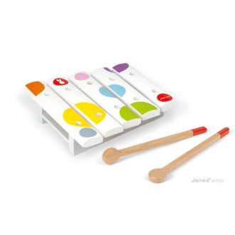 Janod Dřevěný hudební nástroj Confetti - Mini xylofon