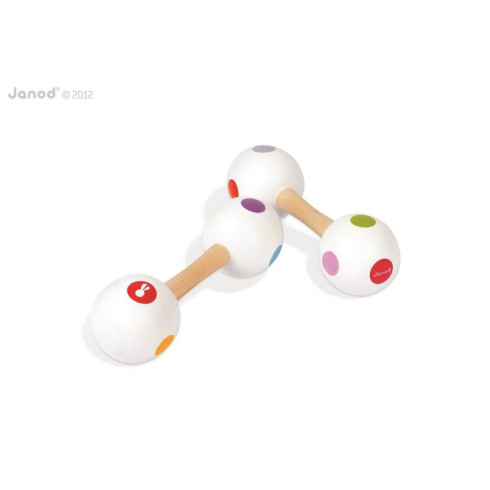 Janod Drevený hudobný nástroj Confetti - Rumbagule 1ks Janod Drevený hudobný nástroj Confetti - Rumbagule 1ks