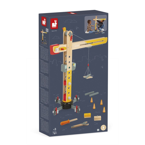 Janod Dřevěný jeřáb- Bolid 