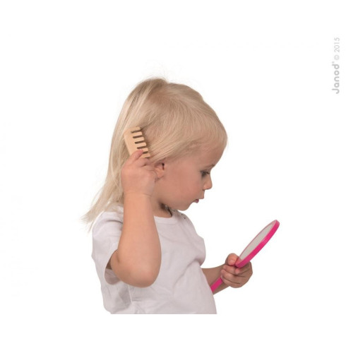 Janod Kozmetický kufrík pre deti - Little Miss, s kozmetikou z dreva a 9 doplnkami Janod Kozmetický kufrík pre deti - Little Miss, s kozmetikou z dreva a 9 doplnkami