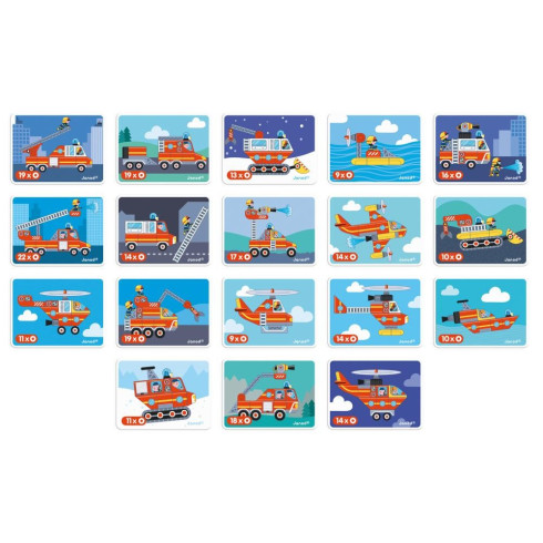 Janod Magnetická kniha Magnetibook - Požárníci