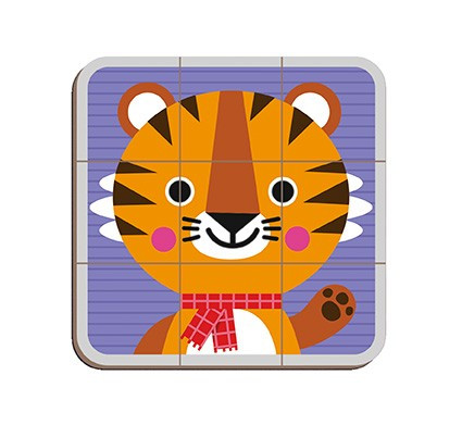 Janod Magnetická kniha Magnetibook Puzzle - Zvieratá