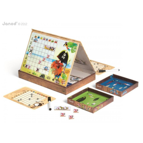 Janod Magnetická spoločenská hra - Pirátske lodičky