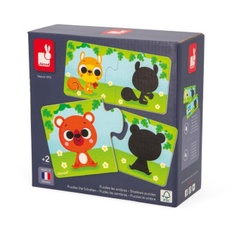 Janod Puzzle Duonimo - Najdi stíny zvířátka 24ks Janod Puzzle Duonimo - Najdi stíny zvířátka 24ks