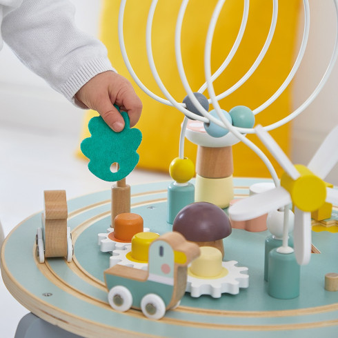 Janod Sweet Cocoon Drevený motorický stolík s aktivitami Záhrada