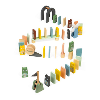 Janod Sweet Cocoon - Padající domino 100ks Janod Sweet Cocoon - Padající domino 100ks