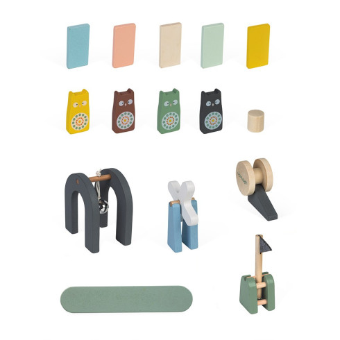 Janod Sweet Cocoon - Padajúce domino 100ks