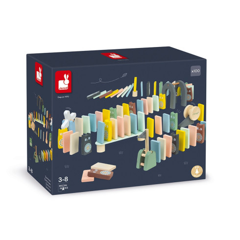 Janod Sweet Cocoon - Padajúce domino 100ks