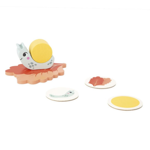 Janod Vzdelávacia hra pre deti logická tabuľka - Slimáky Didaktik