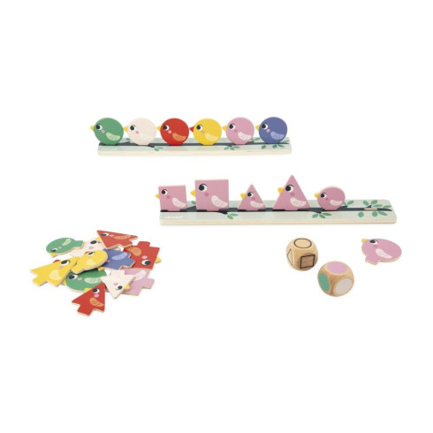 Janod Vzdělávací hra pro děti třídění - Ptáčci Didaktik