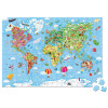 Puzzle - Mapa světa 300ks, v kufříku
