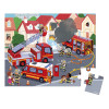 Puzzle - Požiarnici 24ks, v kufríku