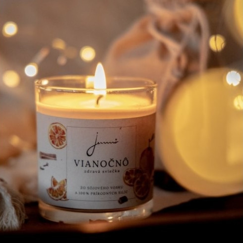 Sójová sviečka - Vianočnô 150g, darčekové balenie