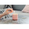 Zdravá svíčka v betonu - Santalové dřevo, Limetka 150g