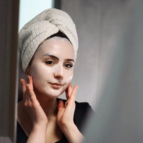 Bio-celulózová hydratační  pleťová maska Solution - Zpevňující