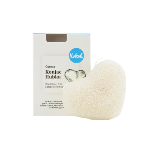 Čistiaca hubka Konjac - Biela