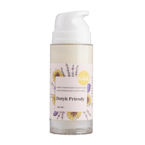 Hydratačný telový krém - Dotyk prírody 100ml, ľahký